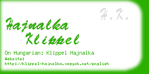 hajnalka klippel business card